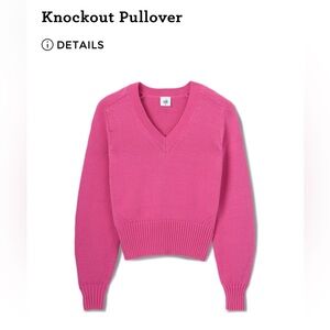 cabinKnockout Pullover Pink Sweater Medium